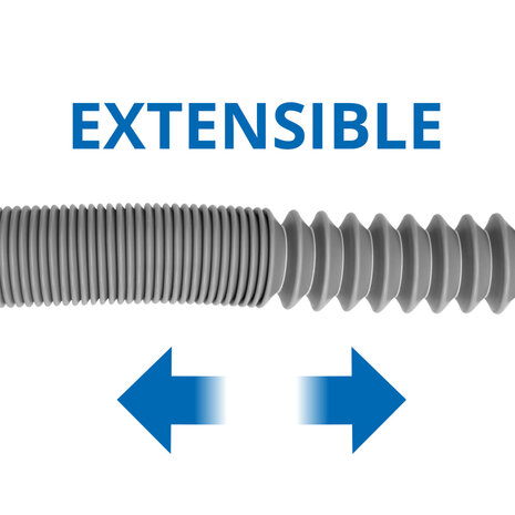 Scanpart 1120120016 F131 Afvoerslang 19mm Rekb. 1,2-4mt