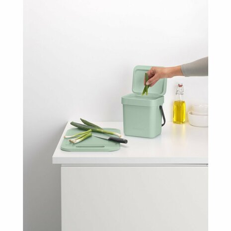 Brabantia Sort & Go Afvalemmer 6L Jade Groen