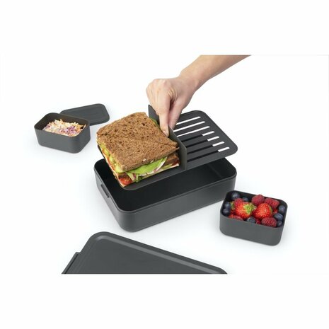 Brabantia Make & Take Bento Lunchbox L Donkergrijs