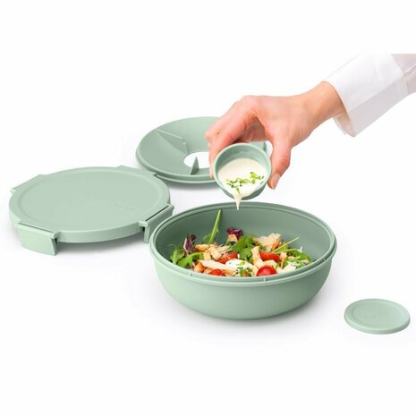 Brabantia Make & Take Salade Lunchkom 1.3L Jade Groen