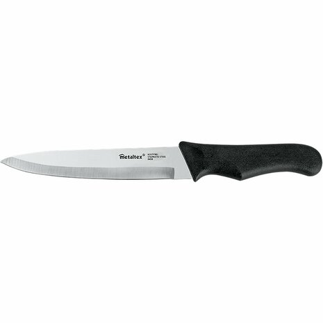 Metaltex Basic Line Kookmes 28 cm Zwart/RVS