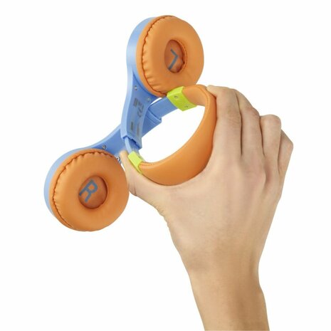 Hama Kids Guard On-Ear Kinderkoptelefoon Blauw/Oranje