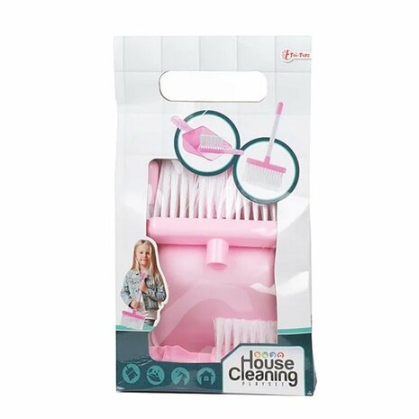 Toi-Toys House Cleaning Speelset 3-delig Roze/Wit