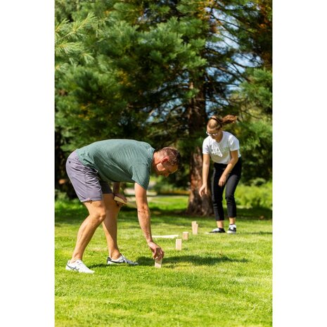 Outdoor Play XL Kubb met 21 Houten Onderdelen