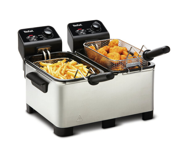 Tefal FR3610 Double PRO Friteuse 2x 3,5L 3600W Zwart/RVS