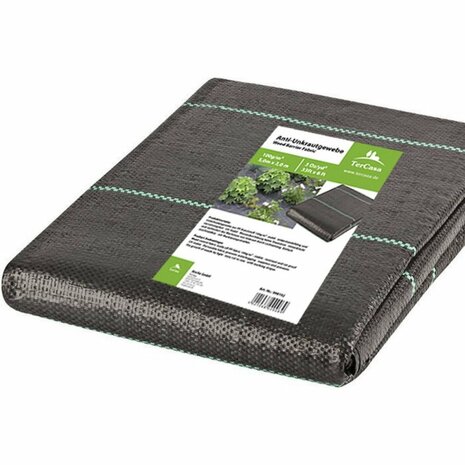 TerCasa JU-998102 Worteldoek 200x500 cm 100g/m² Zwart