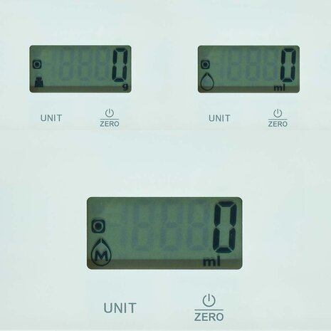 Nedis KASC610WT Keukenweegschaal Digitaal Glas / Kunststof Wit