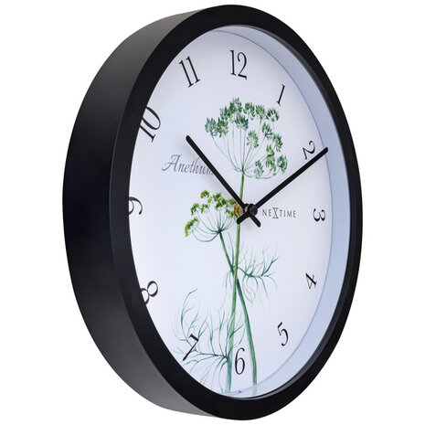 NeXtime NE-4315 Buitenklok Anethium 30.5 cm Zwart/Wit