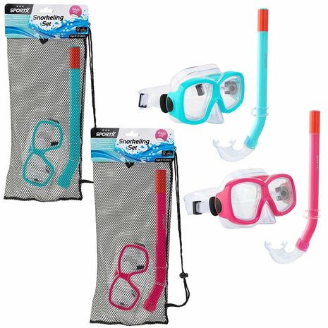 SportX Junior Snorkelset 3 Sterren Assorti