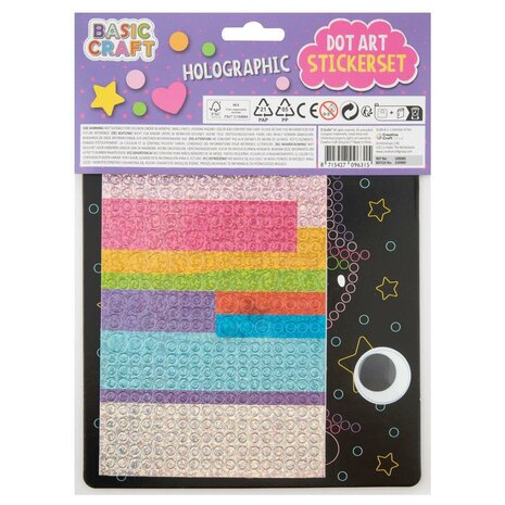 Grafix Holographic Dot Art Stickerset Assorti