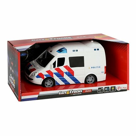 Toi-Toys Cars & Trucks Politiebus + Licht en Geluid