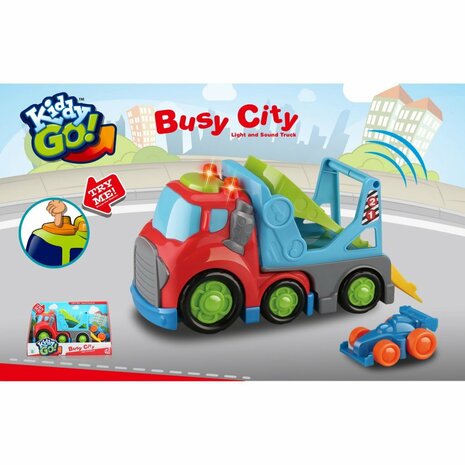 Kiddy Go Auto Transporter + Licht en Geluid 19.5 cm