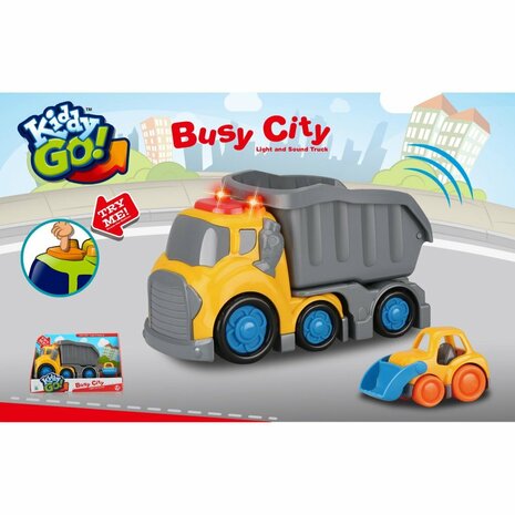 Kiddy Go Dumptruck + Licht en Geluid 19.5 cm