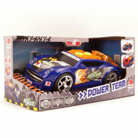 Euro Play Power Team Beat Speed Auto + Licht en Geluid