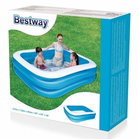 Bestway Opblaasbaar Zwembad 262x175x51 cm Blauw/Wit