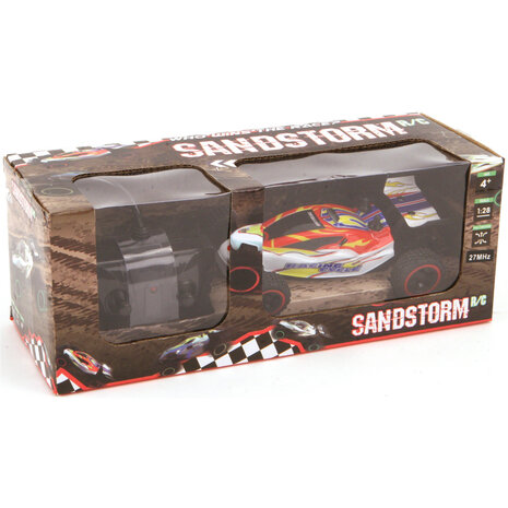 Sandstorm 2-Kanaals 4-Wheel Drive RC Buggy 1:18