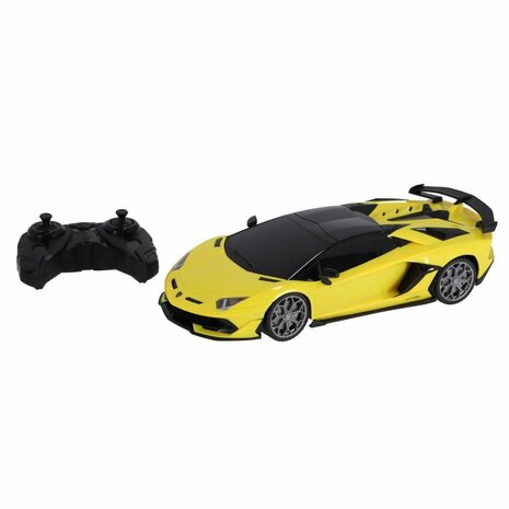 RC Lamborghini Aventador SVJ Roadster 1:16 + Licht Geel