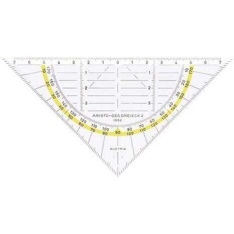 Aristo AR-18101B 3in1 Geocoverset Geocover/Geodriehoek/Tekendriehoek Deep Blue