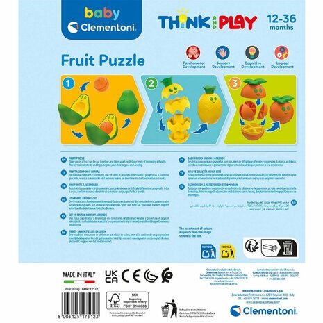 Clementoni Baby Puzzel Fruit