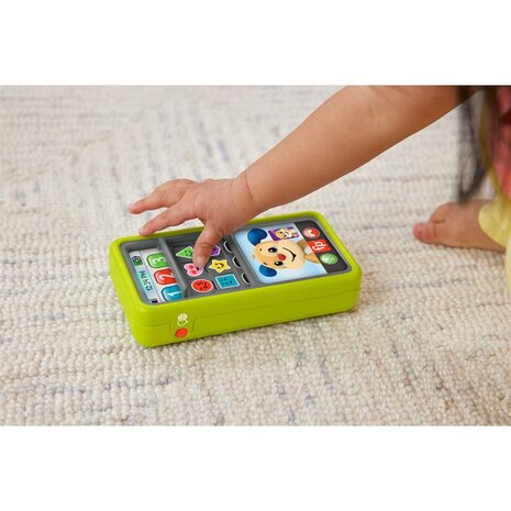 Fisher Price 2in1 Slepen en Leren Smartphone + Licht en Geluid