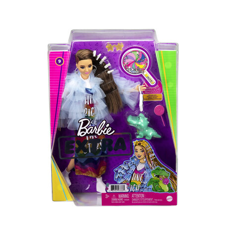 Barbie Extra Pop in Regenboog Jurk