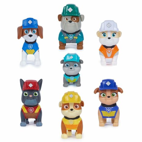 Paw Patrol Rubble and Crew Figuren 7 Stuks