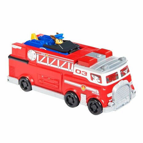 Paw Patrol True Metal Teamvoertuig Brandweerwagen en Chase-Reddingsvoertuig