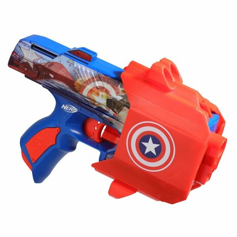 Nerf Captain America Blaster + 10 Darts