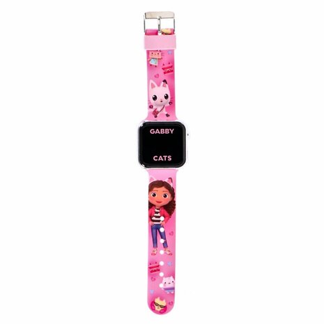 Gabby's Dollhouse LED Horloge Roze