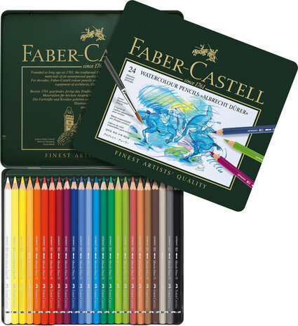 Faber Castell FC-117524 Aquarelpotlood Faber-Castell Albrecht Dürer Etui à 24 Stuks