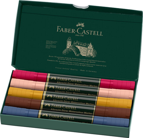 Faber Castell FC-160307 WK25Aquarel Marker FC AlbrechtDürer 5 Stuks Portrait