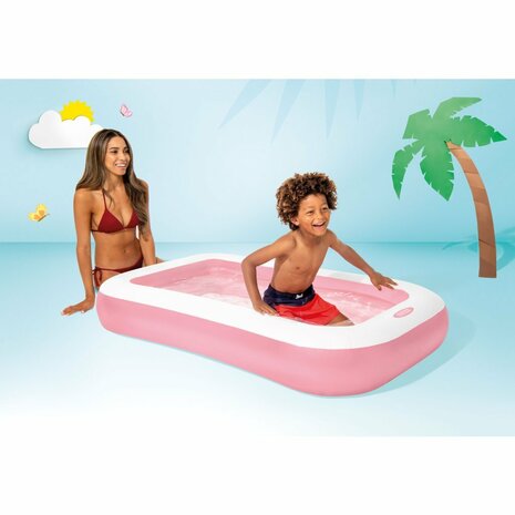 Intex 58423NP Wet Set Collection Rechthoekig Zwembad 166x100x25 cm Roze/Wit