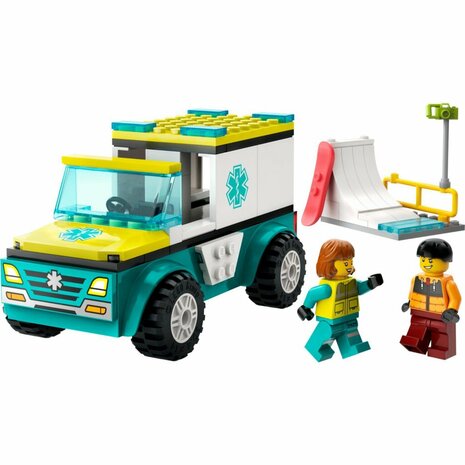 Lego City 60403 Ambulance en Snowboarder