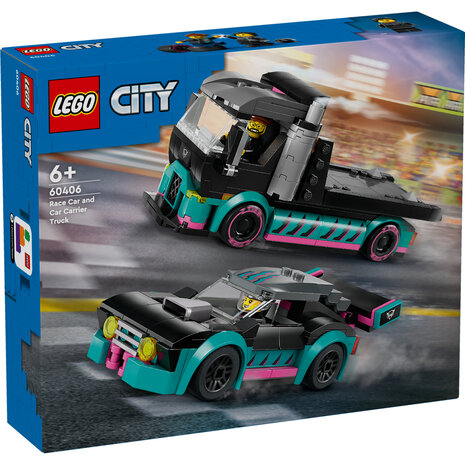 Lego City 60406 Raceauto en Transporttruck