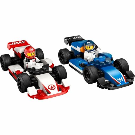 Lego City 60464 F1 Williams Racing en Haas F1 Racewagens