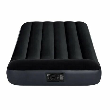 Intex 64146 Pillow Rest Classic Twin Luchtbed + Pomp 99x191x25 cm Zwart