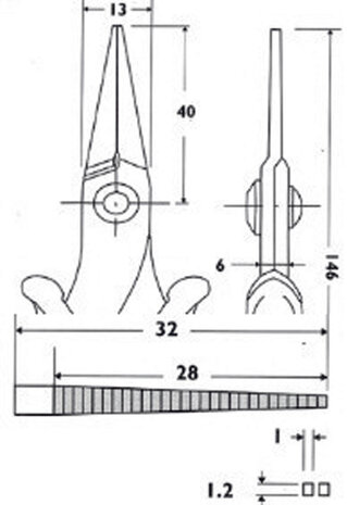 Piergiacomi PG-PN2005 Telefoontang 146 Mm