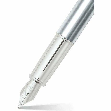 Sheaffer SF-E0930643 Vulpen 100 F Brushed Chrome Nickel Plated