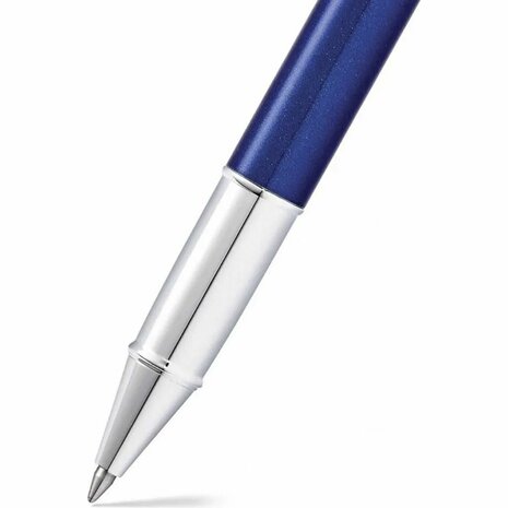 Sheaffer SF-E1933951 Rollerball 100 M Glossy Blue Lacquer Chrome Plated