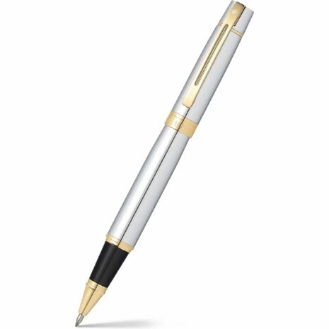 Sheaffer SF-E1934251 Rollerball 300 M Bright Chrome Gold Tone