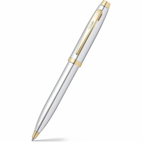 Sheaffer SF-E2934051 Balpen 100 Bright Chrome Gold Tone