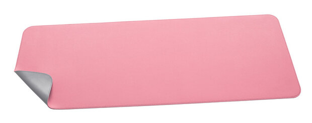 Sigel SI-SA605 Onderlegger Oprolbaar Roze-zilver, 800x300x2mm Imitatieleer, Dubbelzijdig