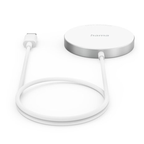 Hama Wireless Charger MagCharge FC15 15 W Draadloos Voor Apple IPhone Wit