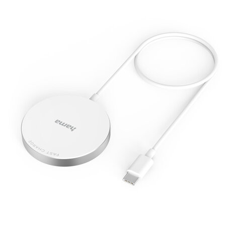 Hama Wireless Charger MagCharge FC15 15 W Draadloos Voor Apple IPhone Wit