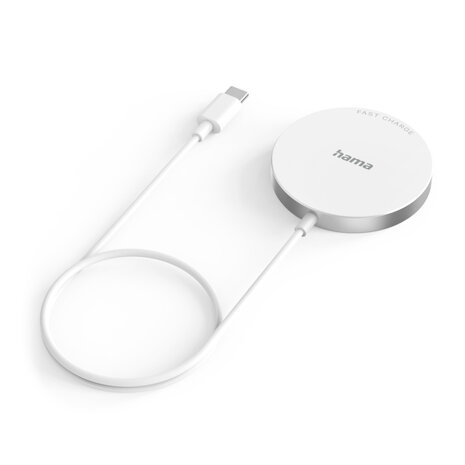 Hama Wireless Charger MagCharge FC15 15 W Draadloos Voor Apple IPhone Wit