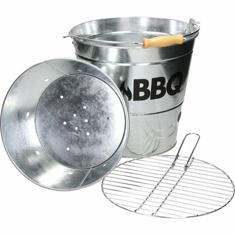 BBQ Emmer 26.5 cm Metaal/Zilver