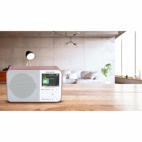 Kenwood CR-M30DAB-R DAB+ Radio Roze/Wit