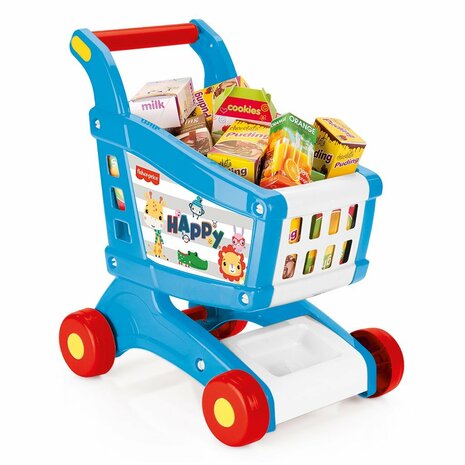 Dolu Fisher Price Boodschappenkar + Accessoires Wit/Blauw/Rood