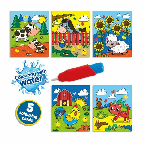 SES Creative Kleurboek Kleuren met Water Boerderij