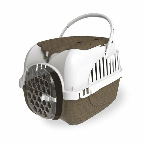 Bama Pet Transportbox 59x38x37 cm Taupe/Wit